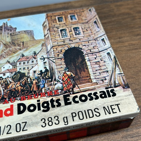 4/$20 Vintage Burton's Butter Finger Scotch Shortbread Metal Empty Tin Tartan - Picture 7 of 12